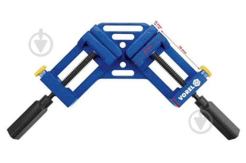 Струбцина Vorel 65 мм 90° 38751 - фото 3