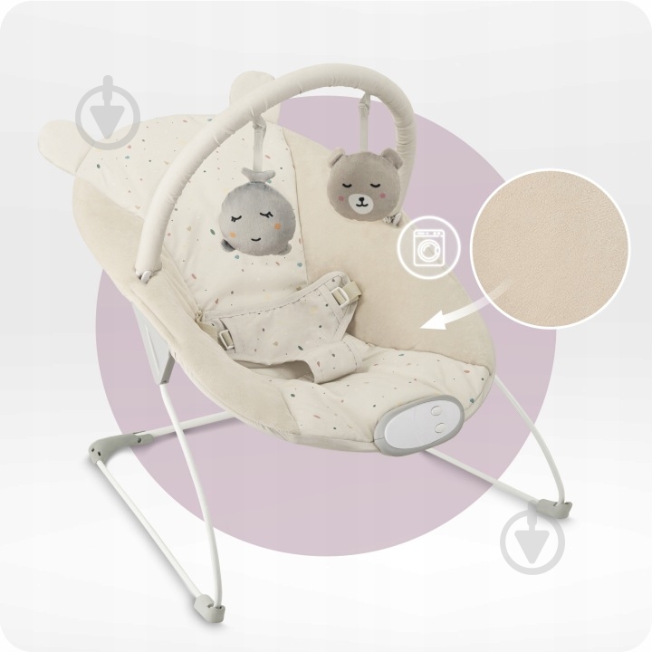 Шезлонг MoMi GLOSSY Bear BULE00006 - фото 2