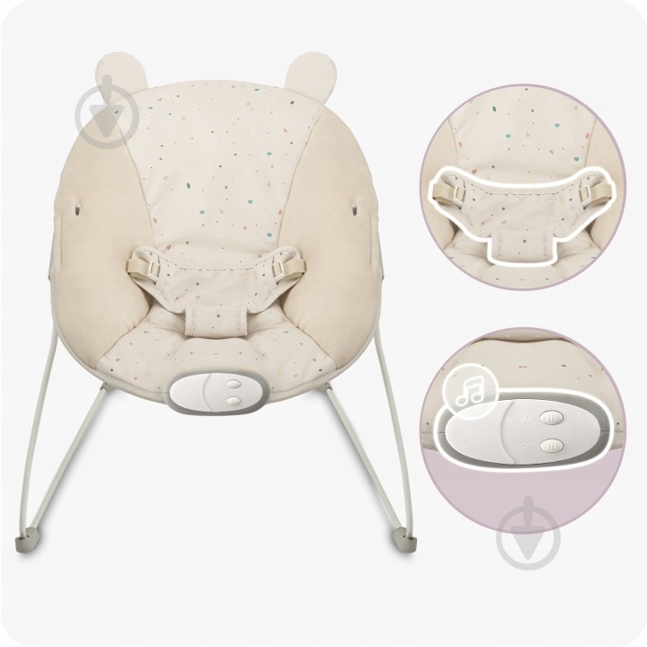 Шезлонг MoMi GLOSSY Bear BULE00006 - фото 3