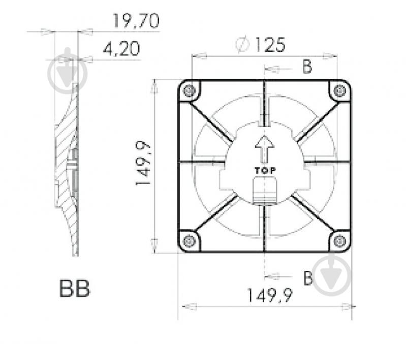 Декоративная панель AirRoxy решетка для панелей drim 150x150 white (02-300) - фото 4