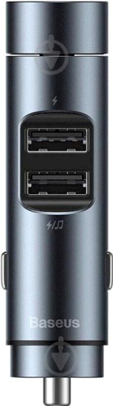 FM-трансмиттер BASEUS Energy Column MP3 Charger (CCNLZ-0G) Dark grey - фото 3