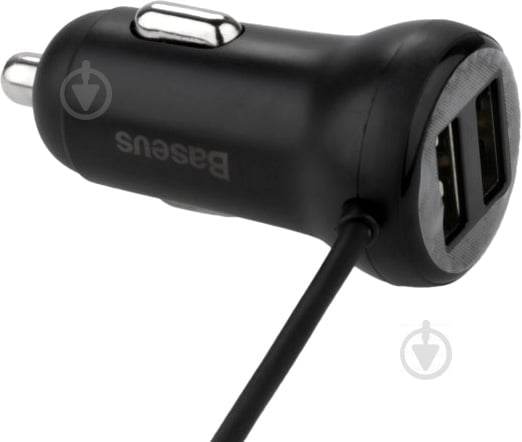 FM-трансмітер BASEUS Baseus T typed S-16 wireless MP3 car charger Black (CCTM-E01) - фото 3