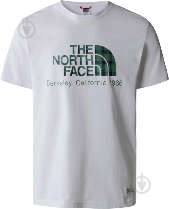 Футболка THE NORTH FACE M BERKELEY CALIFORNIA TEE- IN SCRAP MAT NF0A55GEI9P1 р.XL белый - фото 1