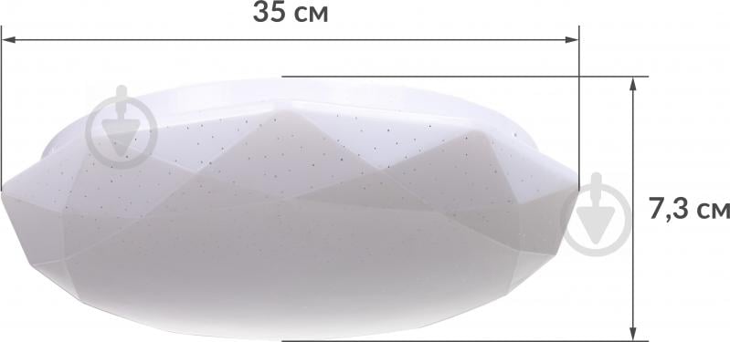 Світильник світлодіодний Accento lighting 40 Вт білий 3000-6500 К ALTD-TRY-SS40-DIAMOND - фото 6