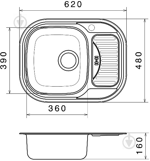 Мийка для кухні Festrum F112 - фото 3