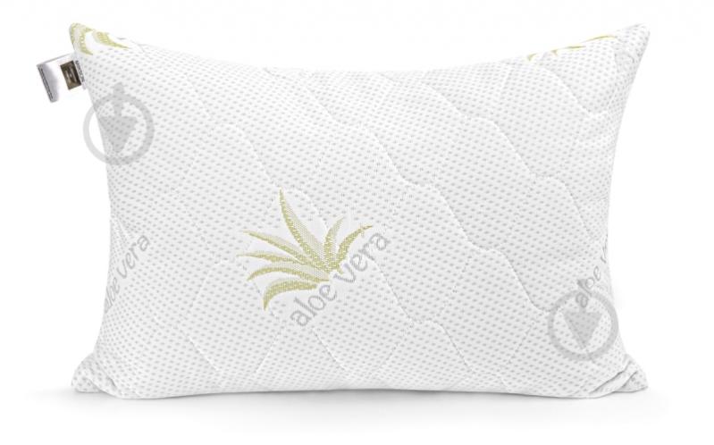 Подушка №795 Alberto Memory foam упругая MirSon 45x45 см белый с рисунком - фото 1