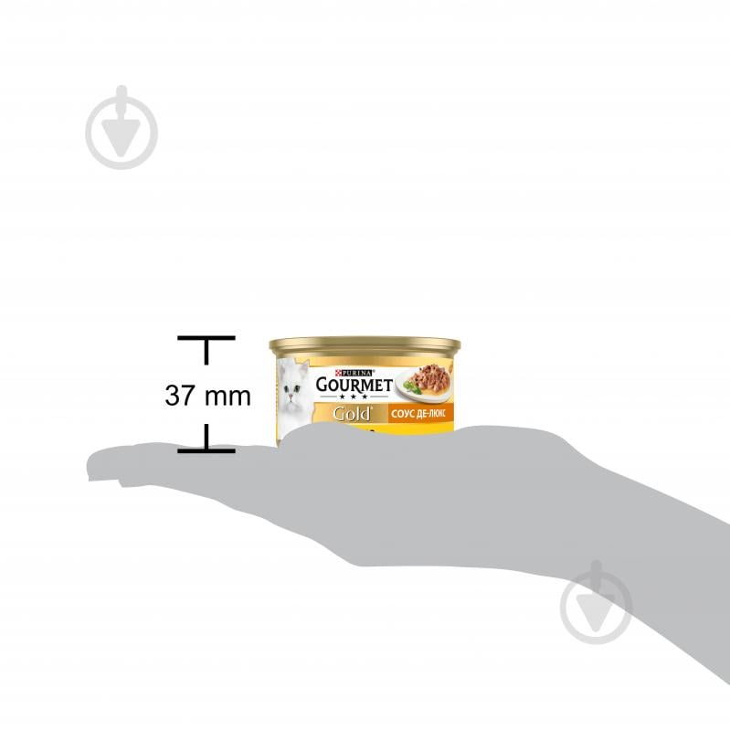 Консерва для котів Gourmet by Purina Gold Соус Де-Люкс з куркою 85 г - фото 4