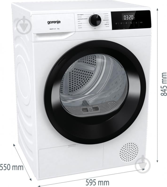 Сушильная машина Gorenje DHNE82P - фото 2 Сушильная машина Gorenje DHNE82P - фото 2