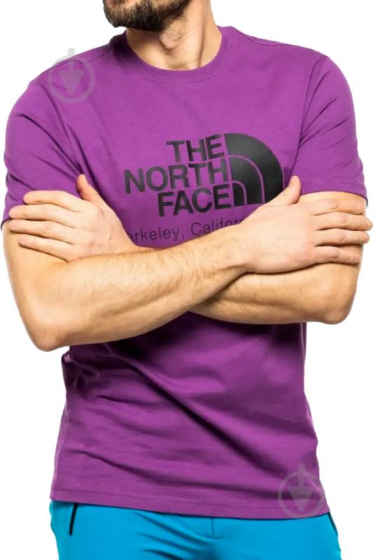 Футболка THE NORTH FACE M BERKELEY CALIFORNIA TEE- IN SCRAP MAT NF0A55GELV11 р.M фиолетовый - фото 3