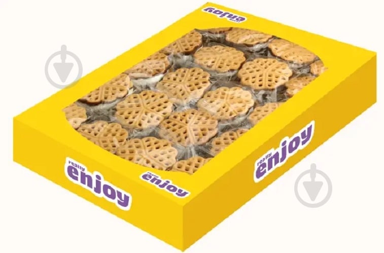 Печенье затяжное Really ENJOY Кружевка со вкусом пломбира 1,3 кг - фото 1