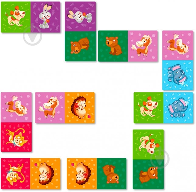 Игра настольная DoDo Домино Животные 300248 - фото 2