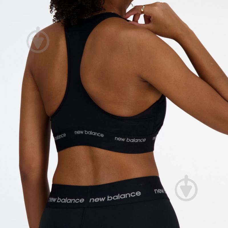 Бра New Balance NB PACE BRA - MEDIUM IMPACT WB41048BK р.XS черный - фото 6