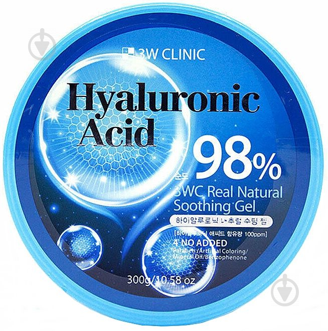 Гель 3W Clinic Hyaluronic Acid Natural Soothing Gel 300 мл - фото 1