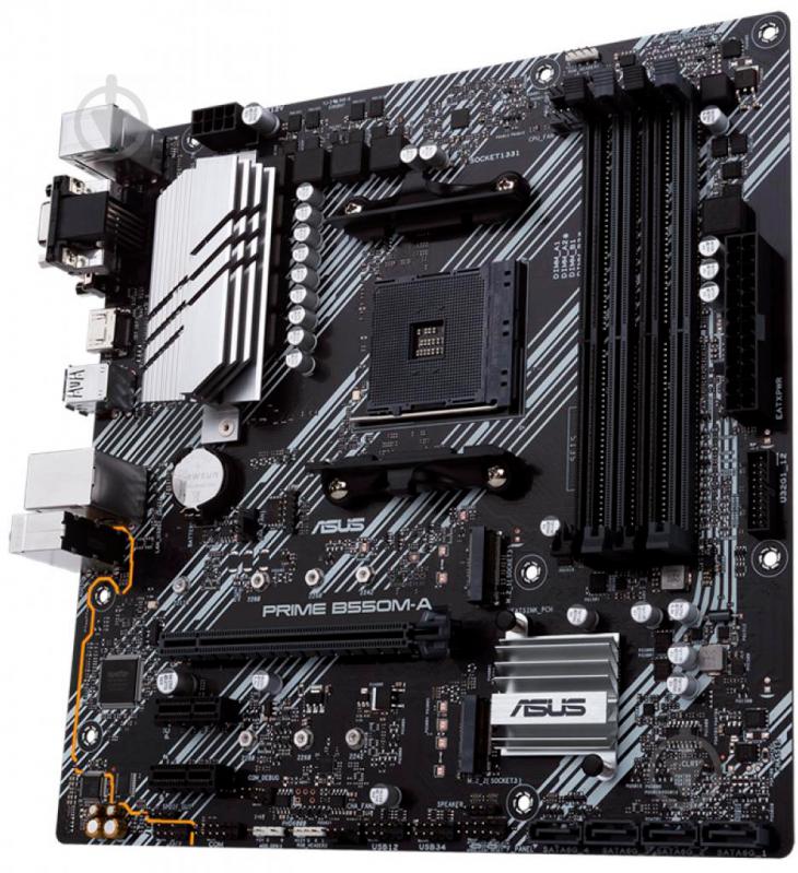 Материнська плата Asus PRIME B550M-A/CSM (Socket AM4, AMD B550, mirco ATX) - фото 4