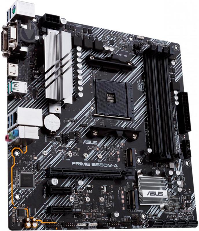 Материнская плата Asus PRIME B550M-A/CSM (Socket AM4, AMD B550, mirco ATX) - фото 3