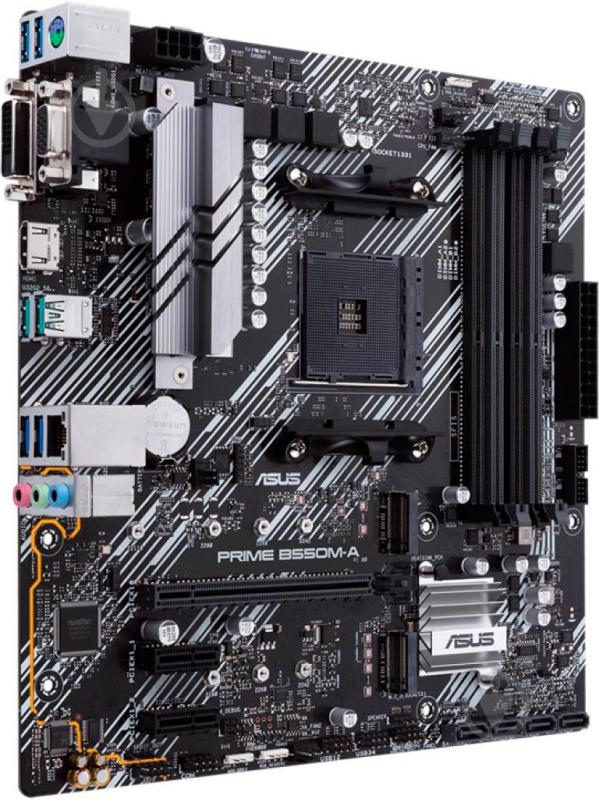 Материнская плата Asus PRIME B550M-A/CSM (Socket AM4, AMD B550, mirco ATX) - фото 2