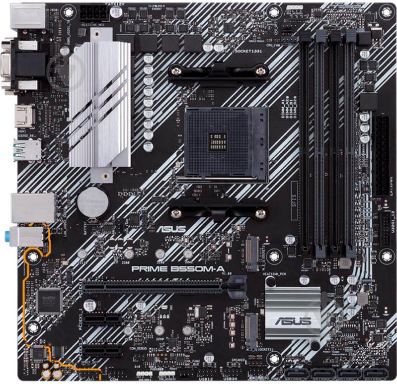 Материнська плата Asus PRIME B550M-A/CSM (Socket AM4, AMD B550, mirco ATX) - фото 1