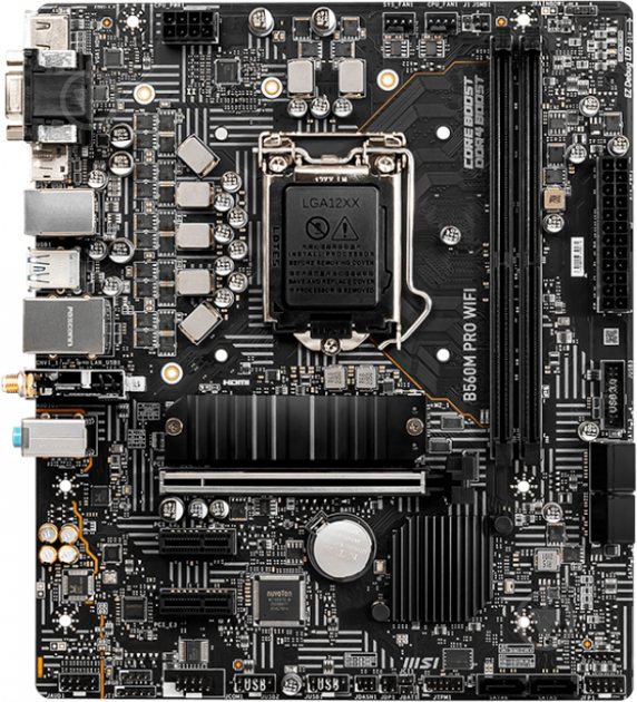 Материнська плата MSI B560M PRO WIFI (Socket 1200, Intel B560, mirco ATX) - фото 3