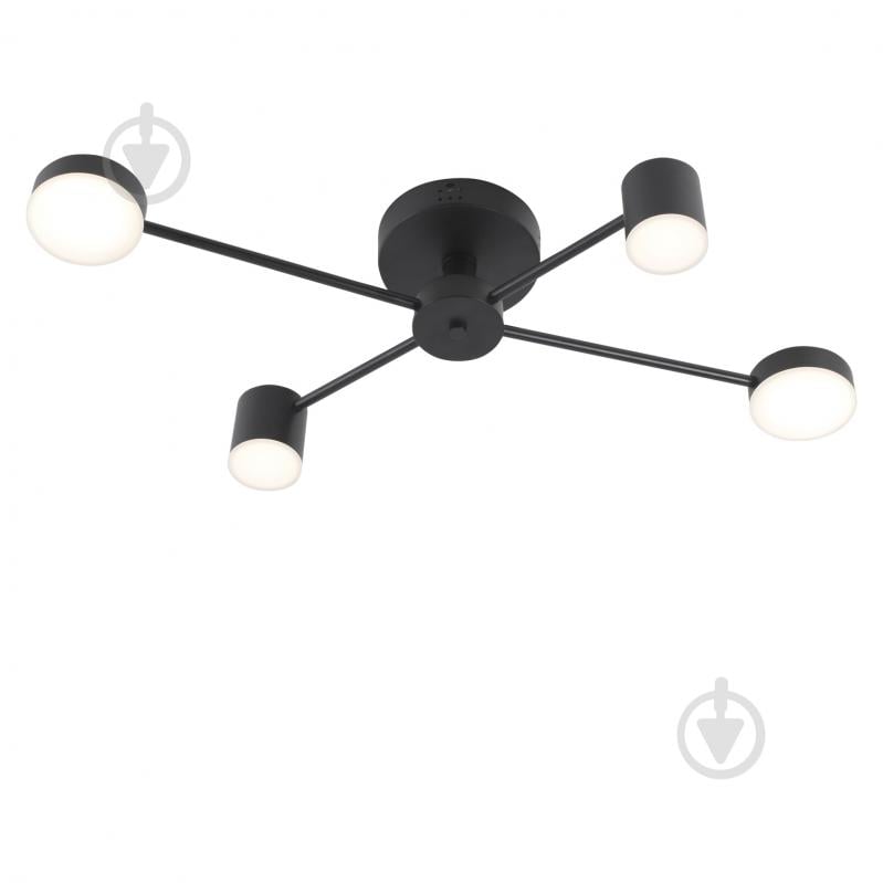 Люстра светодиодная Victoria Lighting с пультом д/у 40 Вт черный Otis/PL4 black - фото 1