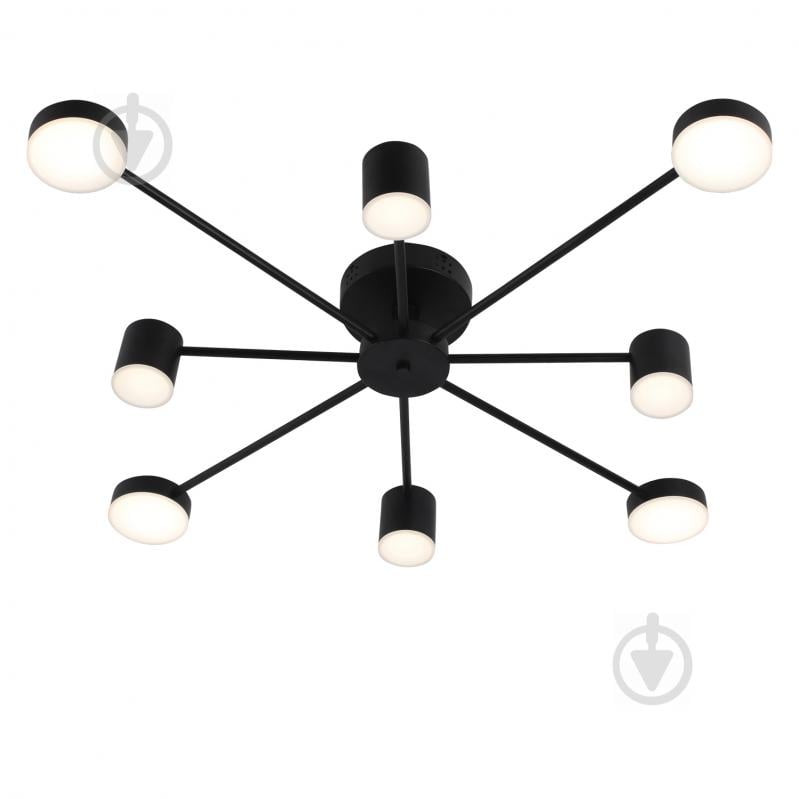 Люстра світлодіодна Victoria Lighting з пультом д/к 77 Вт чорний Otis/PL8 black - фото 1