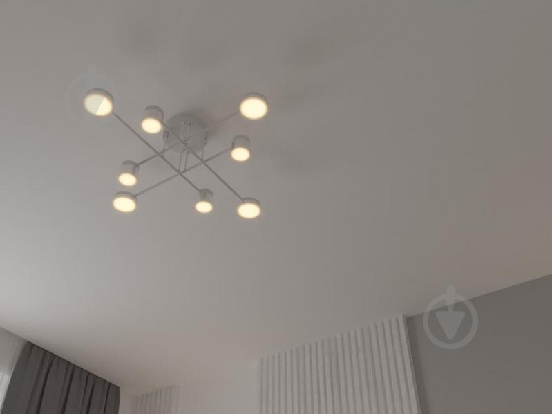 Люстра светодиодная Victoria Lighting с пультом д/у 77 Вт белый Otis/PL8 white - фото 3