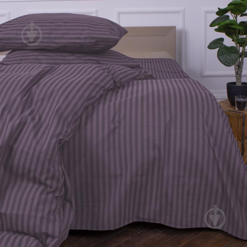 Комплект постільної білизни MirSon 110х140 см Ranforce Elite 17-0603 Stripe Violet Ранфорс бузковий - фото 6