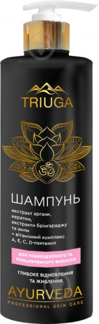 Шампунь Triuga Herbal для пошкодженого та фарбованого волосся Глибоке відновлення і живлення 500 мл - фото 1