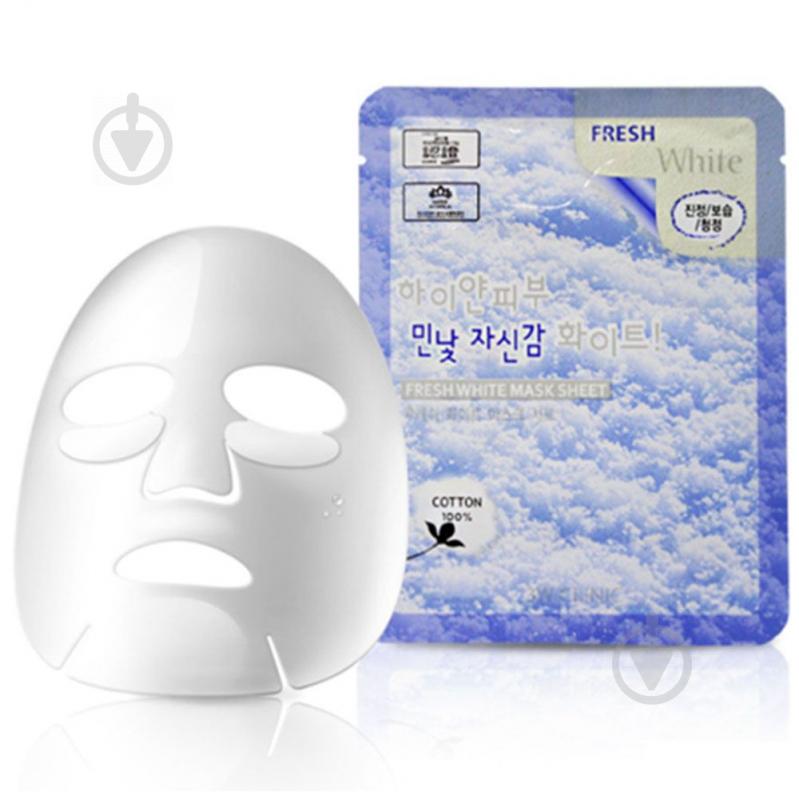 Маска тканинна для обличчя 3W Clinic освітлююча Fresh White Mask Sheet 23 мл - фото 1