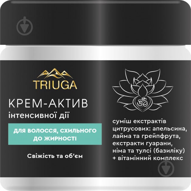 Крем Triuga Herbal актив для волос склонных к жирности Свежесть и Объем 300 мл - фото 1