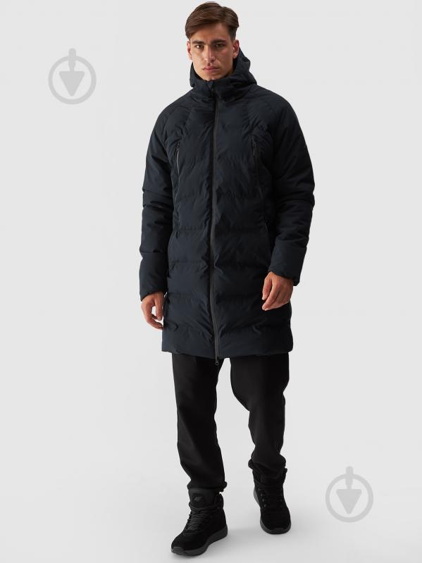 Пуховик чоловічий зимовий 4F DOWN JACKET M489 4FWAW24TDJAM489-20S р.XL чорний - фото 1