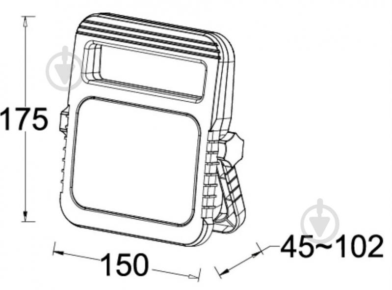 Прожектор Lutec Utin 6297-5K LED 11 Вт IP54 желтый - фото 6