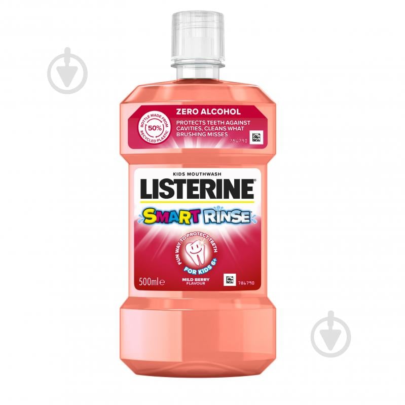 Ополіскувач для ротової порожнини Listerine Smart Rinse Ягідна свіжість 500 мл - фото 1