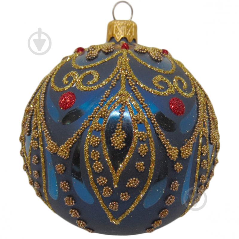 Шар новогодний d80 восточная 9212/27287 - фото 1 Шар новогодний d80 восточная 9212/27287 - фото 1
