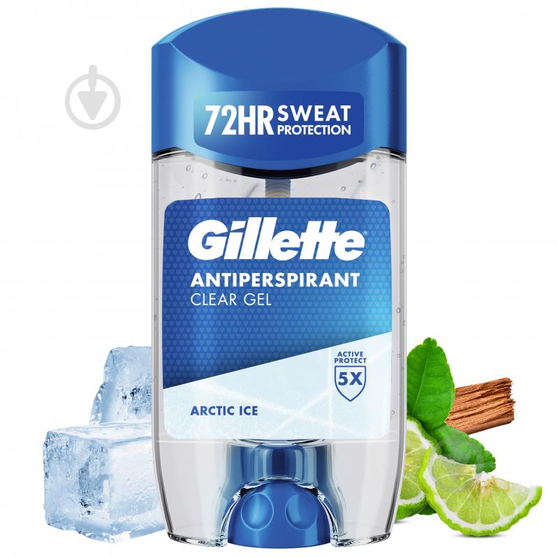 Антиперспірант GILLETTE clear gel Arctic Ice 70 мл - фото 1