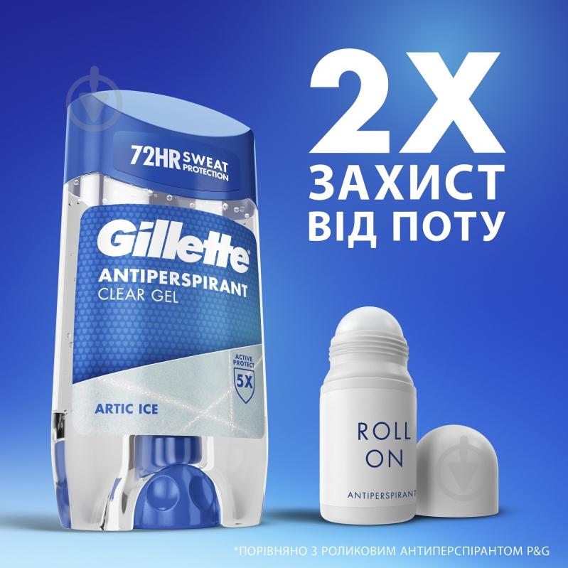 Антиперспірант GILLETTE clear gel Arctic Ice 70 мл - фото 6