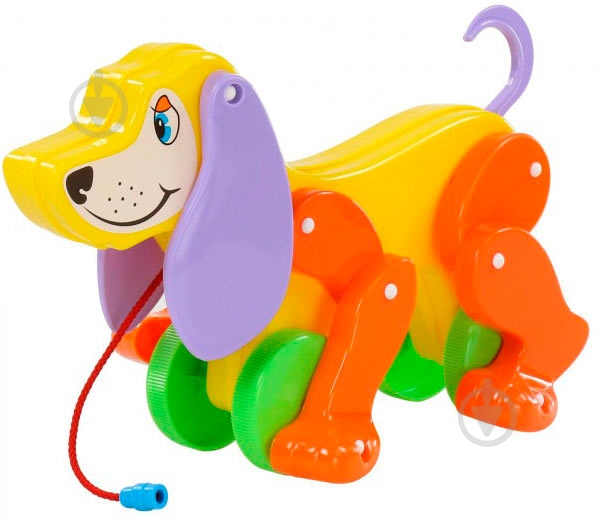 Игрушка Полесье Собака-каталка Боби 5434 - фото 6 Игрушка Полесье Собака-каталка Боби 5434 - фото 6