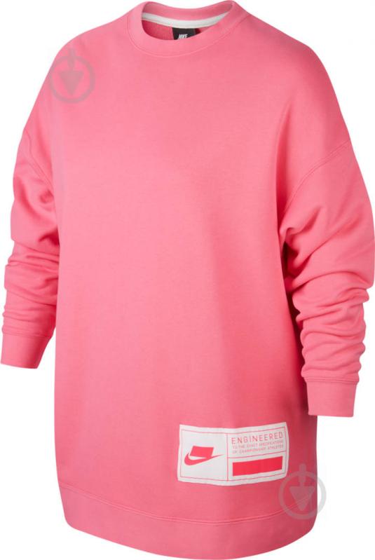 Світшот Nike W NSW NSW FLC CREW OVERSIZE CT0876-698 р. XL рожевий - фото 1