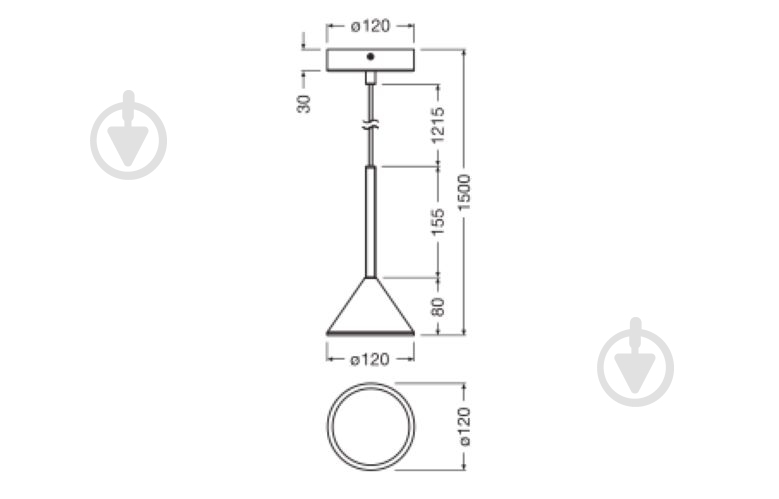 Подвес Ledvance DECOR FUJI 1XPENDANT 5 Вт черный - фото 13