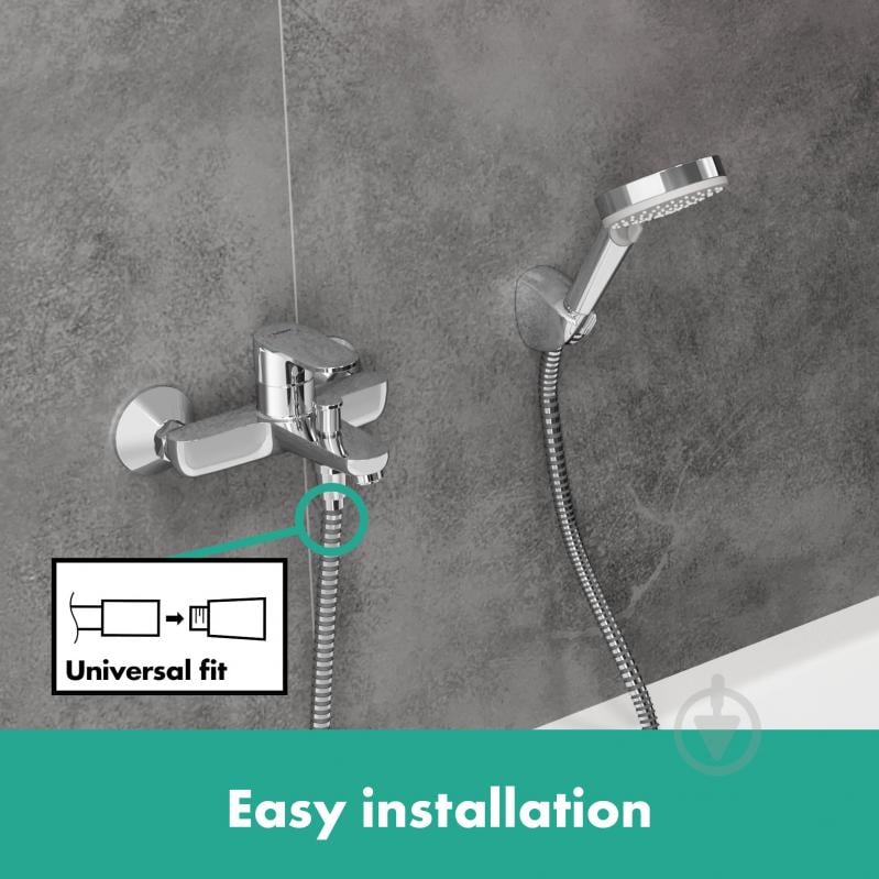 Смеситель для ванны Hansgrohe Vernis Blend 71440000 - фото 6