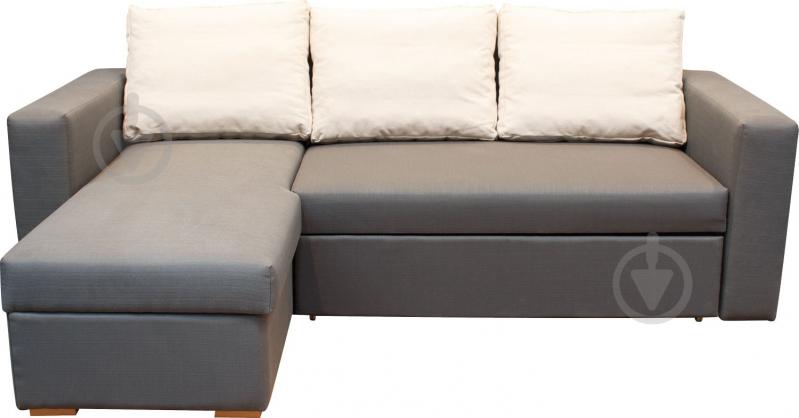 Диван угловой Embawood Марсель левый серый графит 2380x1670x820 мм - фото 1