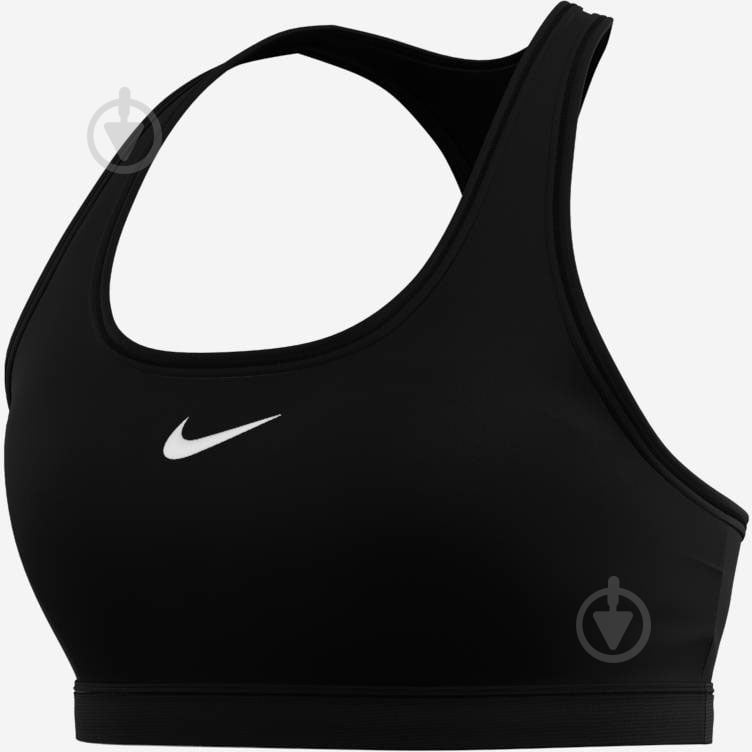 Бра Nike W NK SWSH MED SPT BRA DX6821-010 р.L черный - фото 7