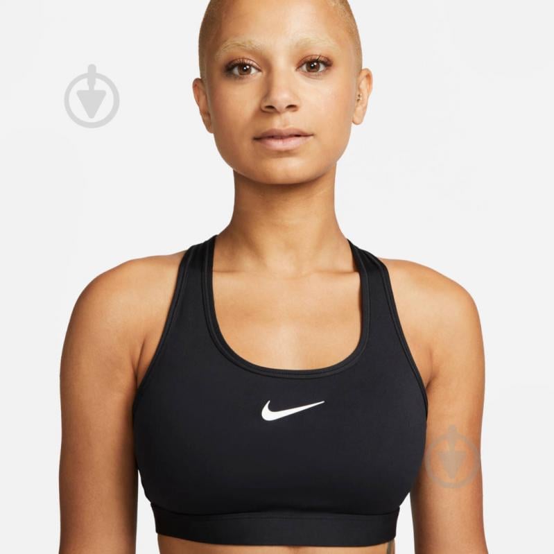 Бра Nike W NK SWSH MED SPT BRA DX6821-010 р.XS чорний - фото 3