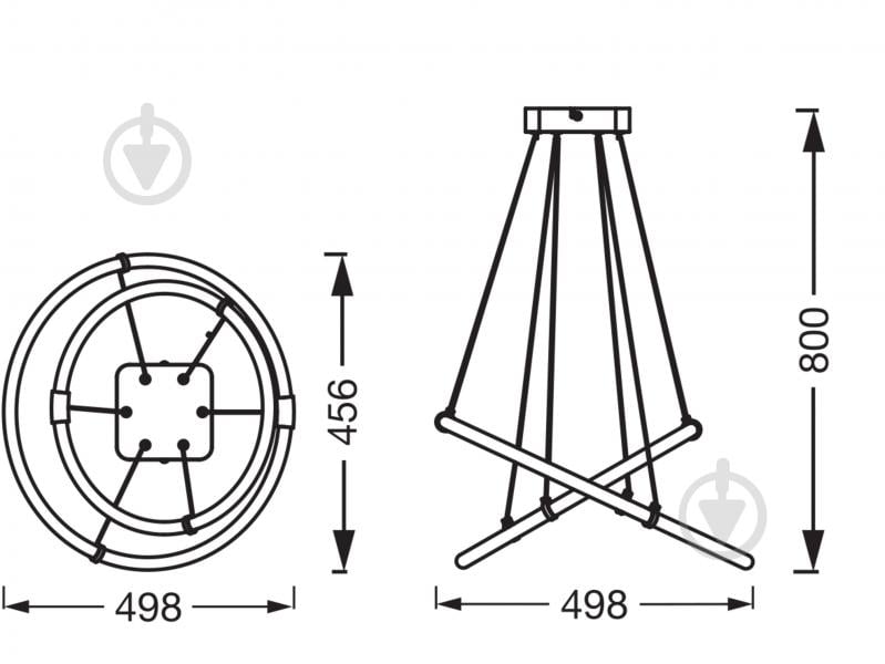 Подвес Ledvance Decor Celestio Pendant Click DIM 3000К 21 Вт черный - фото 14