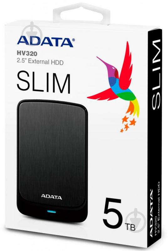 Жесткий диск ADATA HV320 5 ТБ 2,5" USB 3.1 (AHV320-5TU31-CBK) black - фото 6