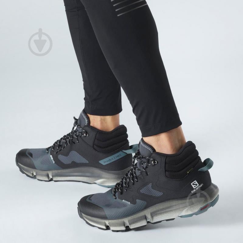 Ботинки Salomon PREDICT HIKE MID GTX L41460900 р.40 2/3 черный - фото 7