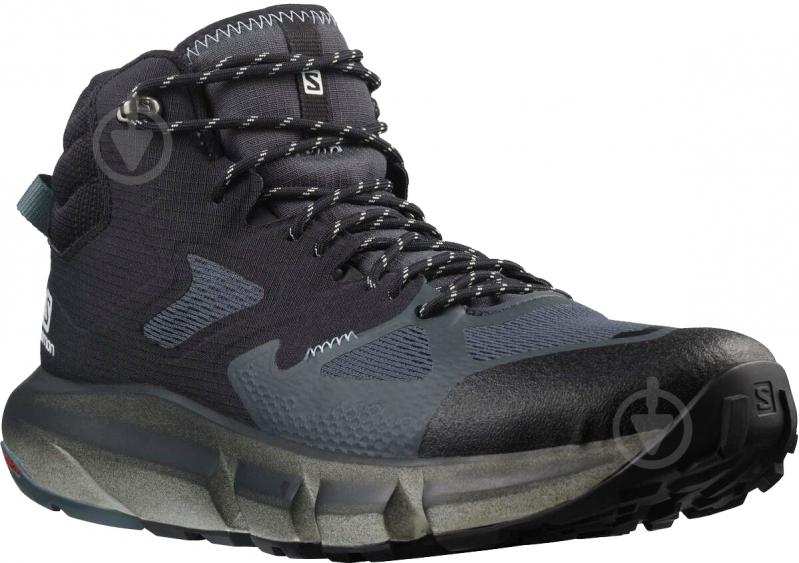 Черевики Salomon PREDICT HIKE MID GTX L41460900 р.47 1/3 чорний - фото 2