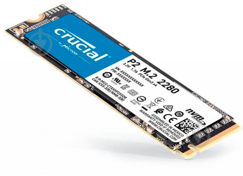 SSD-накопитель Micron P2 500GB M.2 PCI Express 3.0 x4 3D NAND (CT500P2SSD8) - фото 2