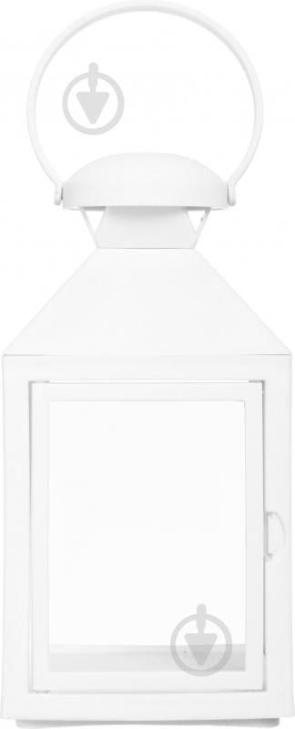 Подсвечник-фонарь пустой квадрат 10х10х20 см белый Pako-If - фото 3