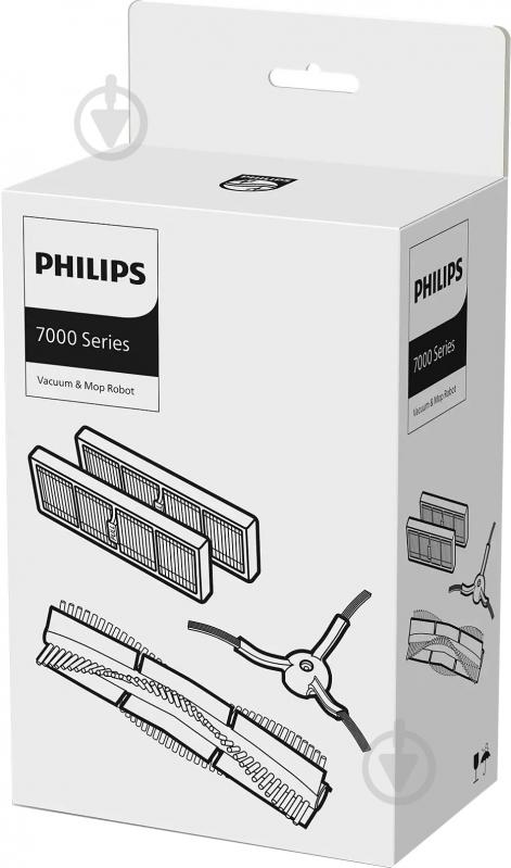 Комплект сменных фильтров Philips и сменная щетка для роботов-пылесосов серии 7000 Philips XV1473/00 для роботов-пылесосов серии 7000 - фото 1