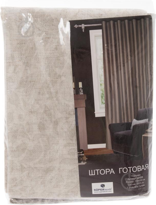 Штора  Мешковина 145x280 см - фото 3